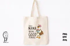 Cute Mama Goose Mom & Baby Mother's Day eps svg png Product Image 2