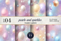 Pastel Pearl Sparkle Pattern | Dreamy Coquette Texture Product Image 1
