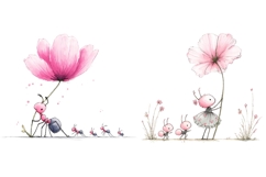 12 Spring Bugs Clipart Bundle, Watercolor Insects PNG Product Image 2