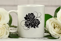 Rose Svg, Flower Svg, Rose Flowers Svg Silhouette. Product Image 5
