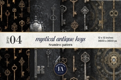 Antique Keys Pattern | Gothic Vintage Texture Product Image 1