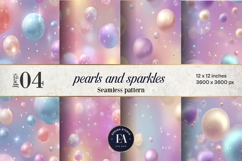 Pastel Pearl Sparkle Pattern | Dreamy Coquette Texture Product Image 1