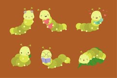 Caterpillars Clipart , Insects Set Product Image 3