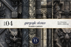 Gargoyle Stone Pattern | Gothic Architecture Texture Product Image 1