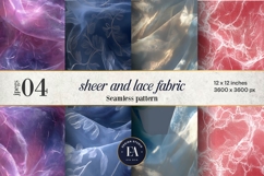 Sheer Lace Fabric Pattern | Delicate Lace Texture Product Image 1