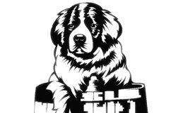 St. Bernard Dog SVG/Cute Dog Svg/Png/Jpg/Ai/Cut file dog Product Image 2