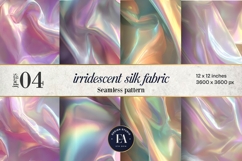 Iridescent Silk Digital Paper, Holographic Satin Texture Product Image 1
