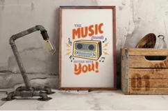 Retro music, the music sound better with you svg and sublim Product Image 2