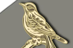Colibri multilayer Svg/Colibri Plywood Cut/3d Colibri bird Product Image 2