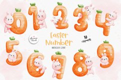 Easter Rabbit Numbers, Birtday Numbers , Rabbit Numbers Product Image 1