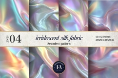 Iridescent Silk Digital Paper, Holographic Satin Texture Product Image 1