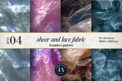 Sheer Lace Fabric Pattern | Delicate Lace Texture Product Image 1