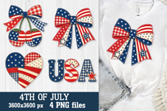 4th of July Patchwork Patriotic PNG Designs Product Image 2