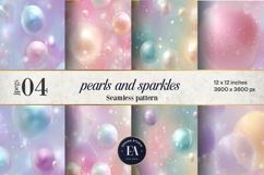 Pastel Pearl Sparkle Pattern | Dreamy Coquette Texture Product Image 1