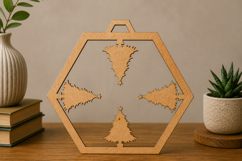 Christmas Tree Wooden Ornament Product Image 1