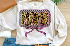 Mama Leopard Print Sublimation Design Product Image 1
