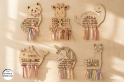 Girls Hair Bow Holder SVG Bundle | Glowforge | Laser Cut Product Image 2