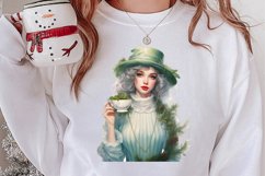 Cozy Green christmas Clipart Sublimation, Christmas PNG Product Image 2