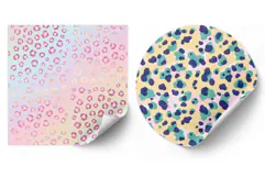 Pastel Rainbow Animal Print Digital Paper Product Image 2