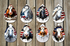 Horse in wall | teardrop earring sublimation design bundle Product Image 2