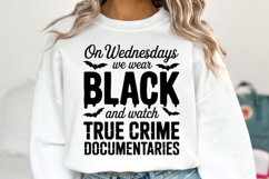 On Wednesday we wear Black Svg | Halloween Svg | Shirt Svg Product Image 1