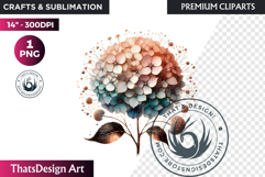 Rose Gold Pink flowers Clipart, Abstract Flowers Wedding PNG Product Image 1