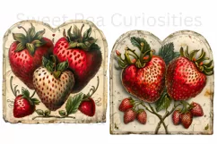 Strawberry, Strawberries, Ephemera, PNG, Clipart Product Image 2