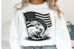 USA Fishing Svg Design | Svg Cut Files | Shirt Svg Product Image 1