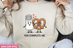 You Complete me PNG, Valentine Sublimation PNG Product Image 1