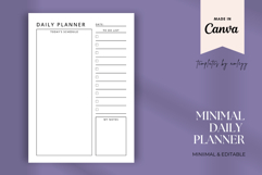 Minimal Daily Planner Template | Aesthetic Daily Planner Product Image 2