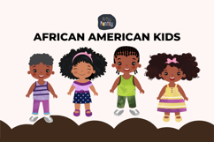African American Kids Clipart Product Image 2