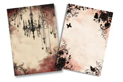 Gothic Rose Junk Journal Pages Product Image 2