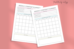 Weekly Content Planner | Editable Canva Template for Social Product Image 2