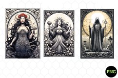 Magic Under The Sea Tarot Card Clipart Product Image 1