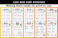 ADHD Mind Dump Workbook Product Image 2