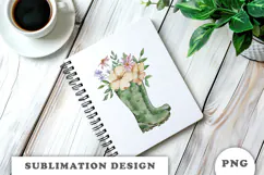Watercolor Garden sublimation PNG Product Image 2