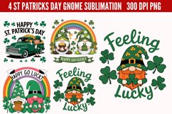 St Patricks Day Gnome Sublimation PNG Product Image 3