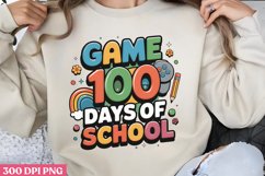 Game On 100 Days of School PNG, Product Image 1
