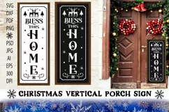 Christmas Porch Sign SVG. Christmas Farm House Sign. Product Image 1
