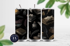 Vintage Book Quills Pattern | Dark Academia Paper Product Image 2