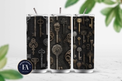 Antique Keys Pattern | Gothic Vintage Texture Product Image 2