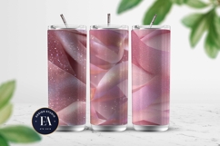 Sparkly Ribbon Texture | Pink Sheer Ribbon Pattern Product Image 2