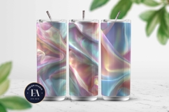 Iridescent Silk Digital Paper, Holographic Satin Texture Product Image 2