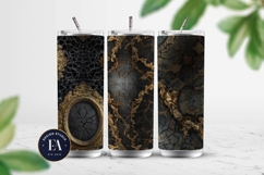 Cracked Mirror Frame Pattern | Black Gold Baroque Product Image 2