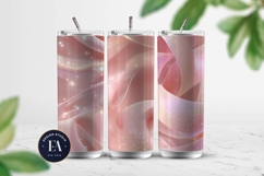 Sparkly Ribbon Texture | Pink Sheer Ribbon Pattern Product Image 2