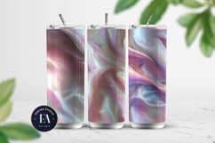 Iridescent Silk Digital Paper, Holographic Satin Texture Product Image 2