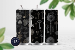 Antique Keys Pattern | Gothic Vintage Texture Product Image 2