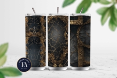 Cracked Mirror Frame Pattern | Black Gold Baroque Product Image 2