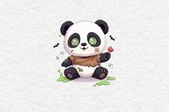 Halloween Panda, Cute Clipart Product Image 2