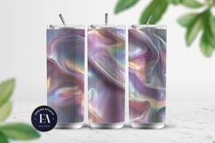 Iridescent Silk Digital Paper, Holographic Satin Texture Product Image 2